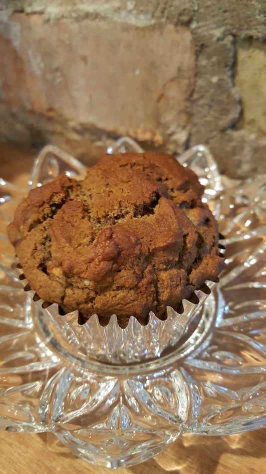 Gluten Free Sourdough Banana Nut Muffins