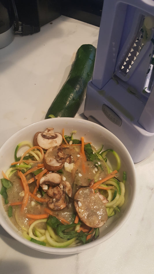 Mushroom Sauce Zucchini Alfredo