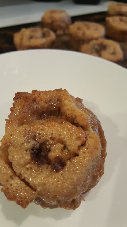 Gluten Free/Yeast Free Healthy Caramel Roll Swirls