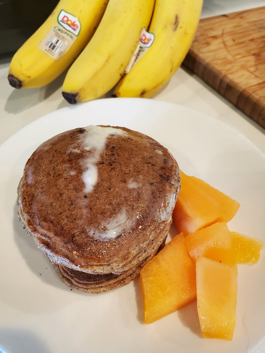 Banana Pecan Pancakes