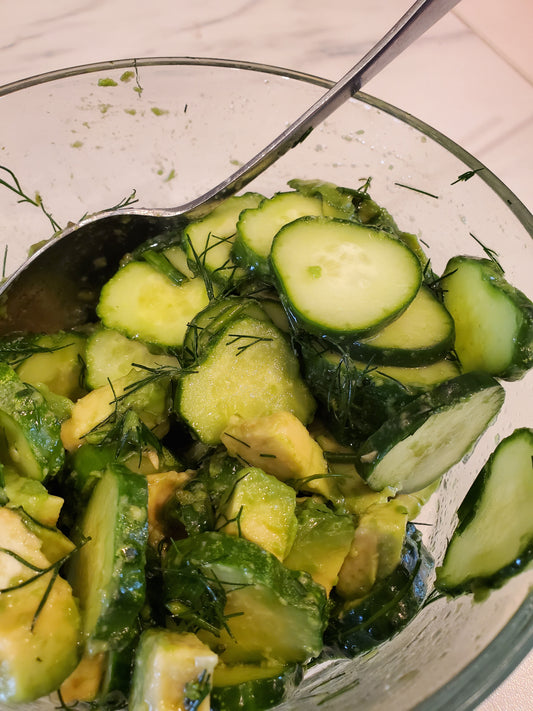 Fresh Garden Cucumber and Herb Salad