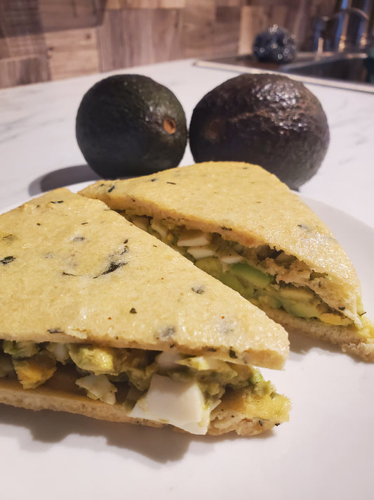 Avocado Egg Salad Sandwiches on Grain Free Bread