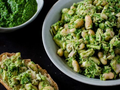 The PTB (Pesto-Tuna-Bean)