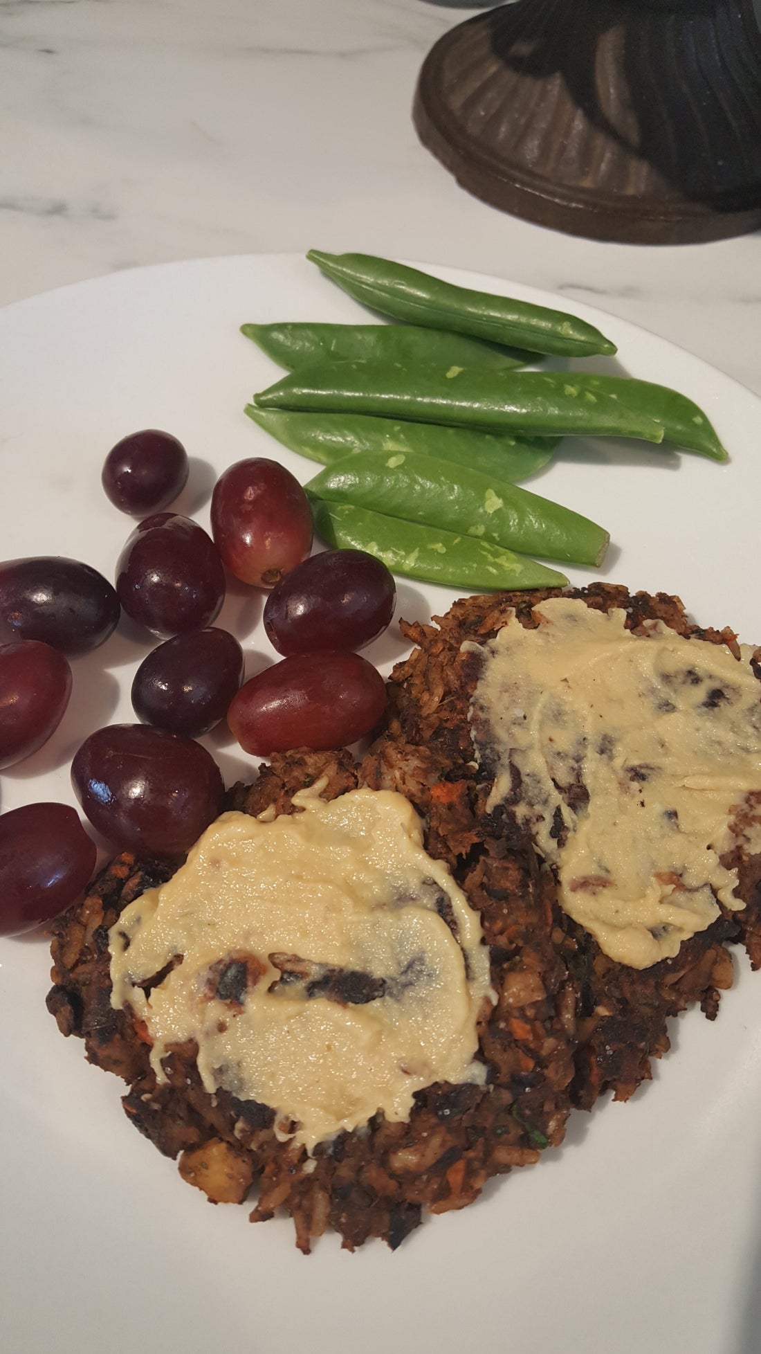 Way Better Than Store Bought Veggie Burgers With Garlic Hummus