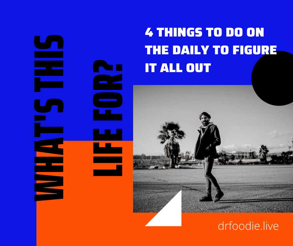 "What's This Life For?"  4 Things To Do On The Daily To Figure It All Out