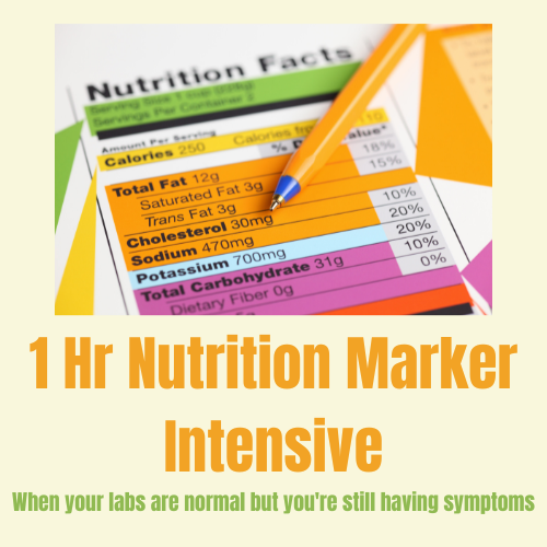 1 Hour Nutrition Hidden Markers Intensive for Individuals