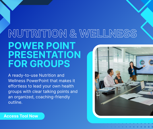 Nutrition and Wellness Power Point Presentation for Groups